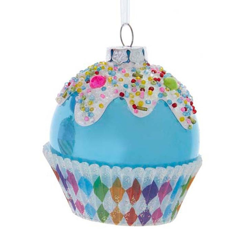 Glass Cake Ornaments for Christmas Decoration 