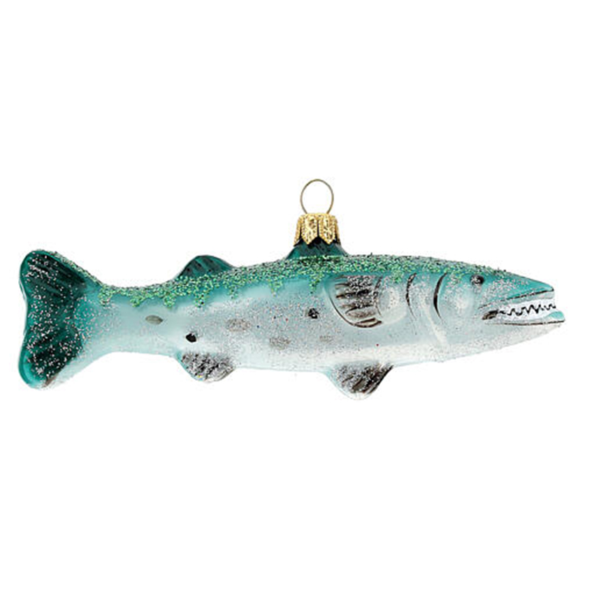 MRS Produce Glass Shark Christmas Decoration 